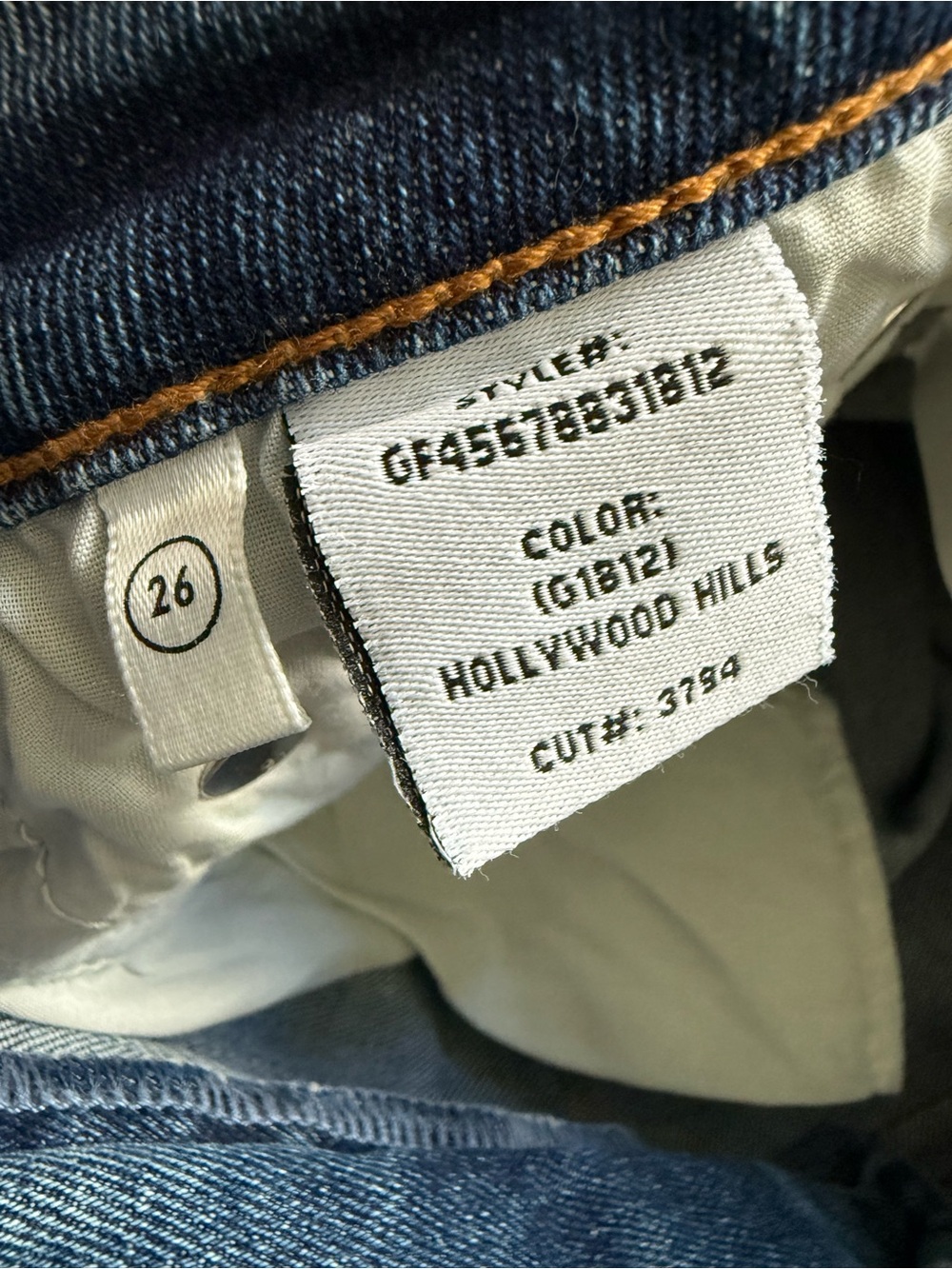 GRLFRND Melanie High Rise Boot Cut Blue Denim Jeans Raw Hem Casual Classic 26 - Picture 4 of 8